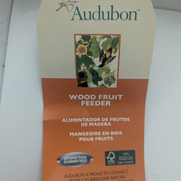 Audubon Wood Fruit Bird Feeder - Picture 6 of 6
